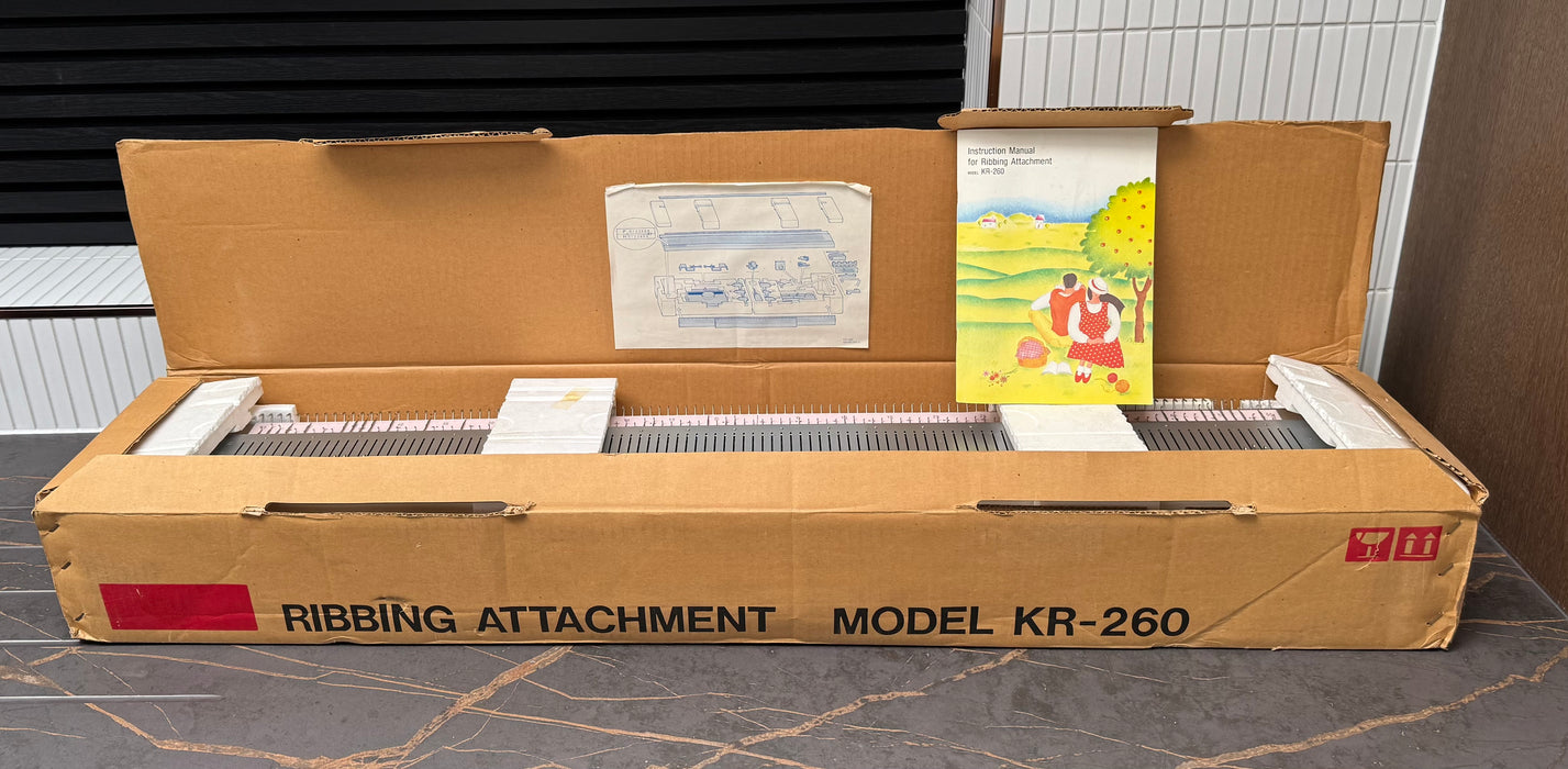 Brother KR 260 ribber Attachment Like New in Original Box