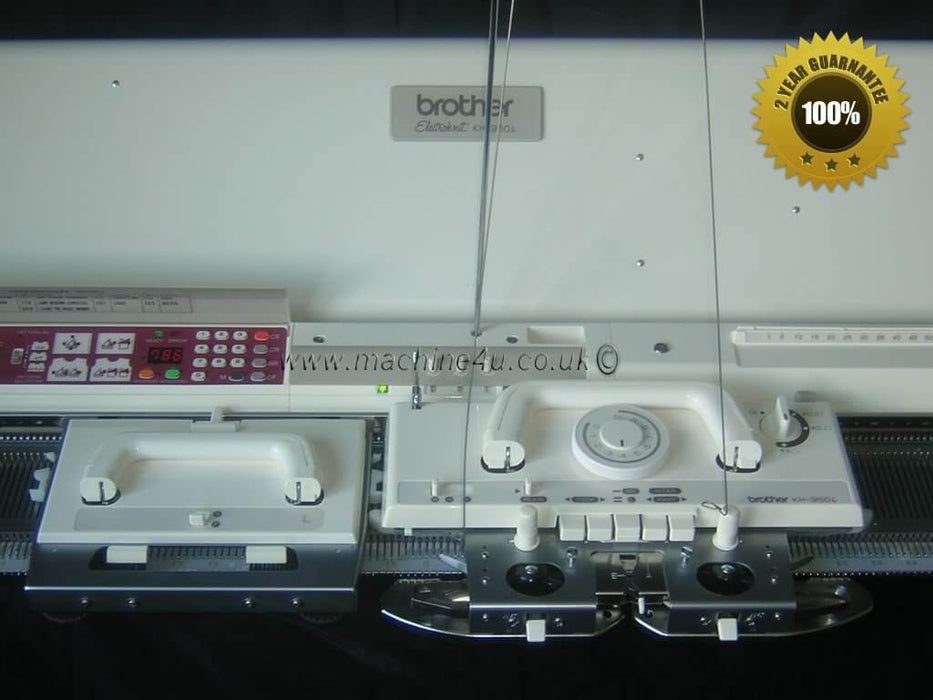 Brother knitting machine kh950i + ribber kr850 package