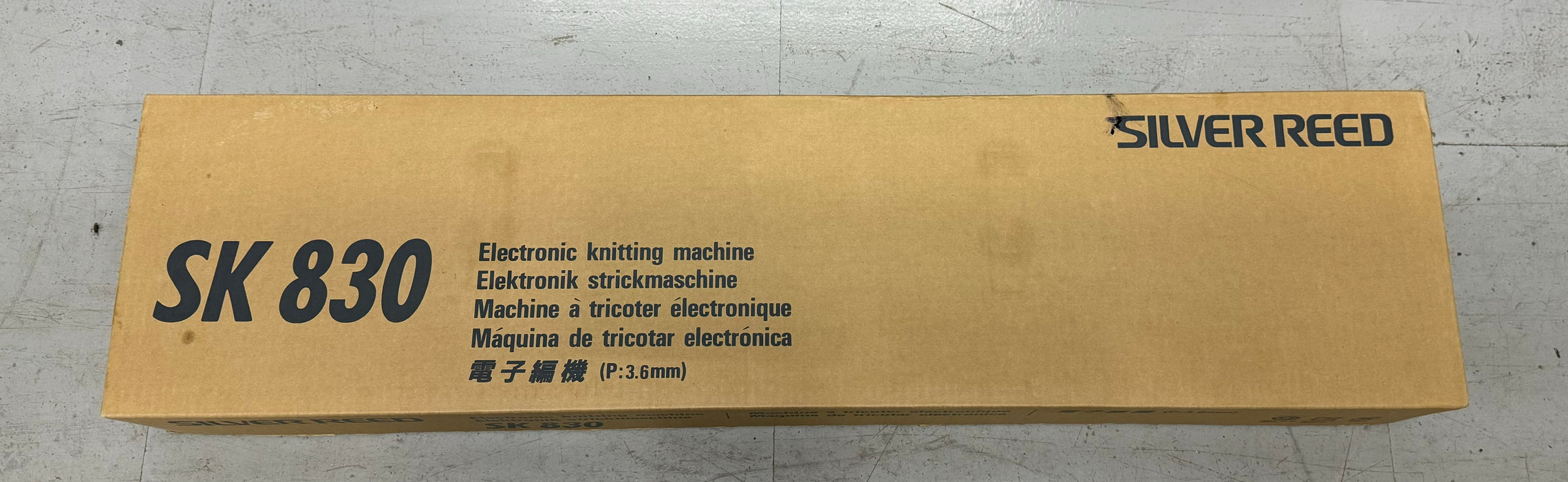 Silver Reed SK830 knitting machine Brand New + FRP70 Ribber Brand New Package