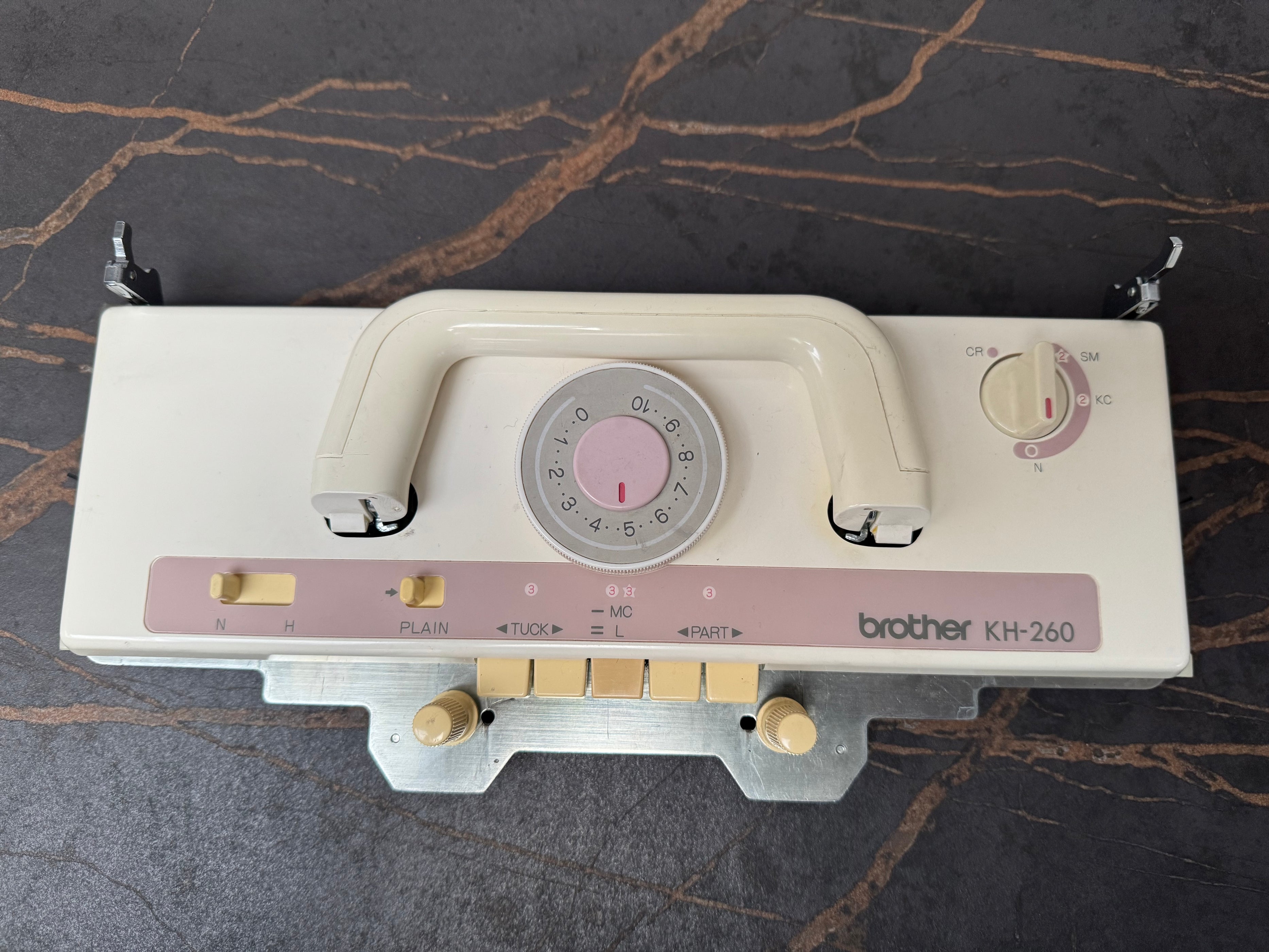 knitting machine kh260 brother punch card + ribber kr260 bulky package ...