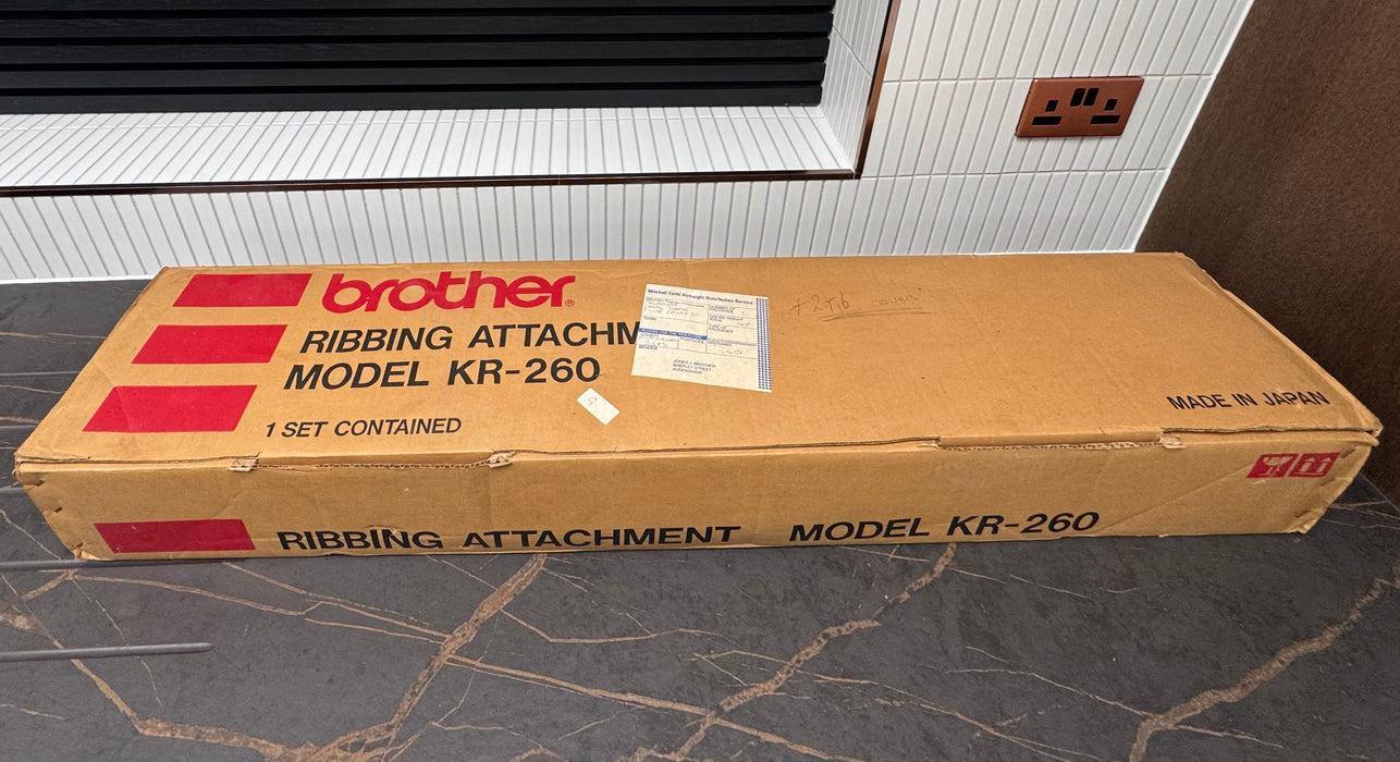 Brother KR 260 ribber Attachment Like New in Original Box