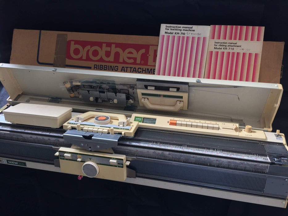 Brother Fine Gauge Knitting Machine kh 120 + kr 120 ribber package