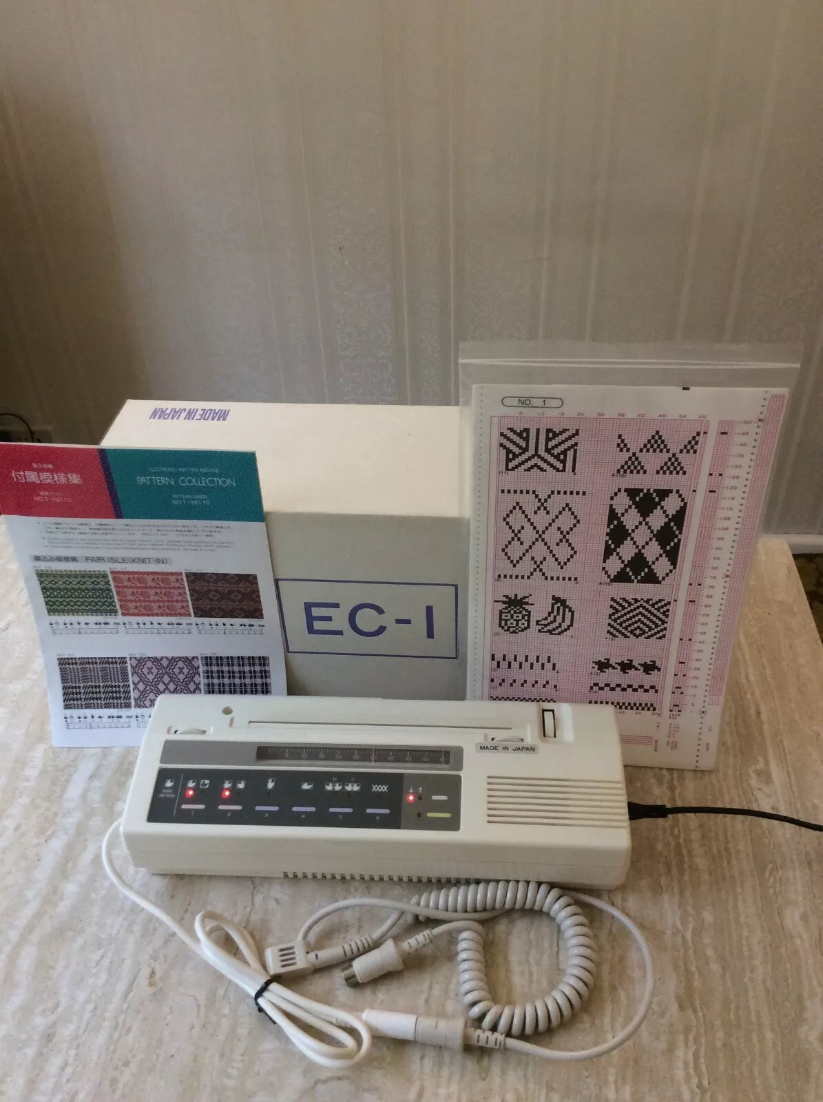 Charles Reed Pattern Graders Machine Silver Reed knitting machine Pattern controller unit EC1 in box — machine4u