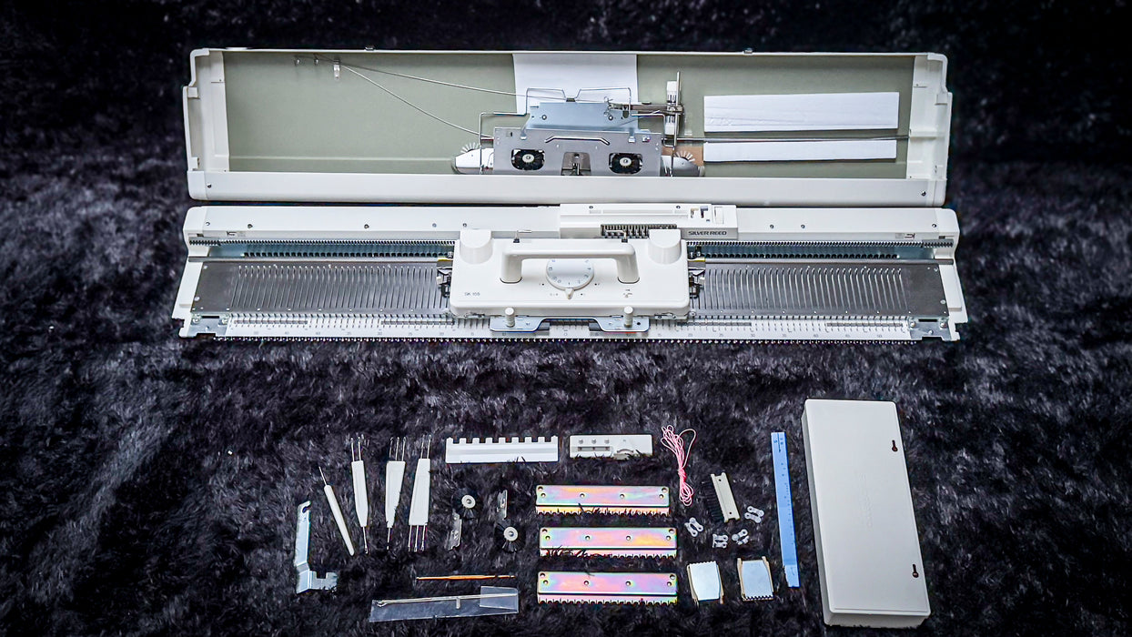 Silver Reed SK155 Chunky Punchcard Knitting Machine 9mm (Reconditioned)