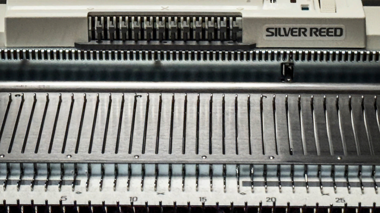 Silver Reed SK155 Chunky Punchcard Knitting Machine 9mm (Reconditioned)