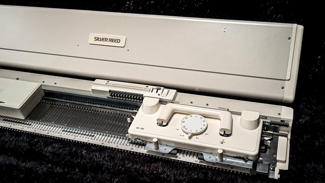 Silver Reed SK155 Chunky Punchcard Knitting Machine 9mm (Reconditioned)