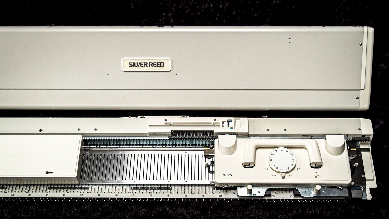 Silver Reed SK155 Chunky Punchcard Knitting Machine 9mm (Reconditioned)