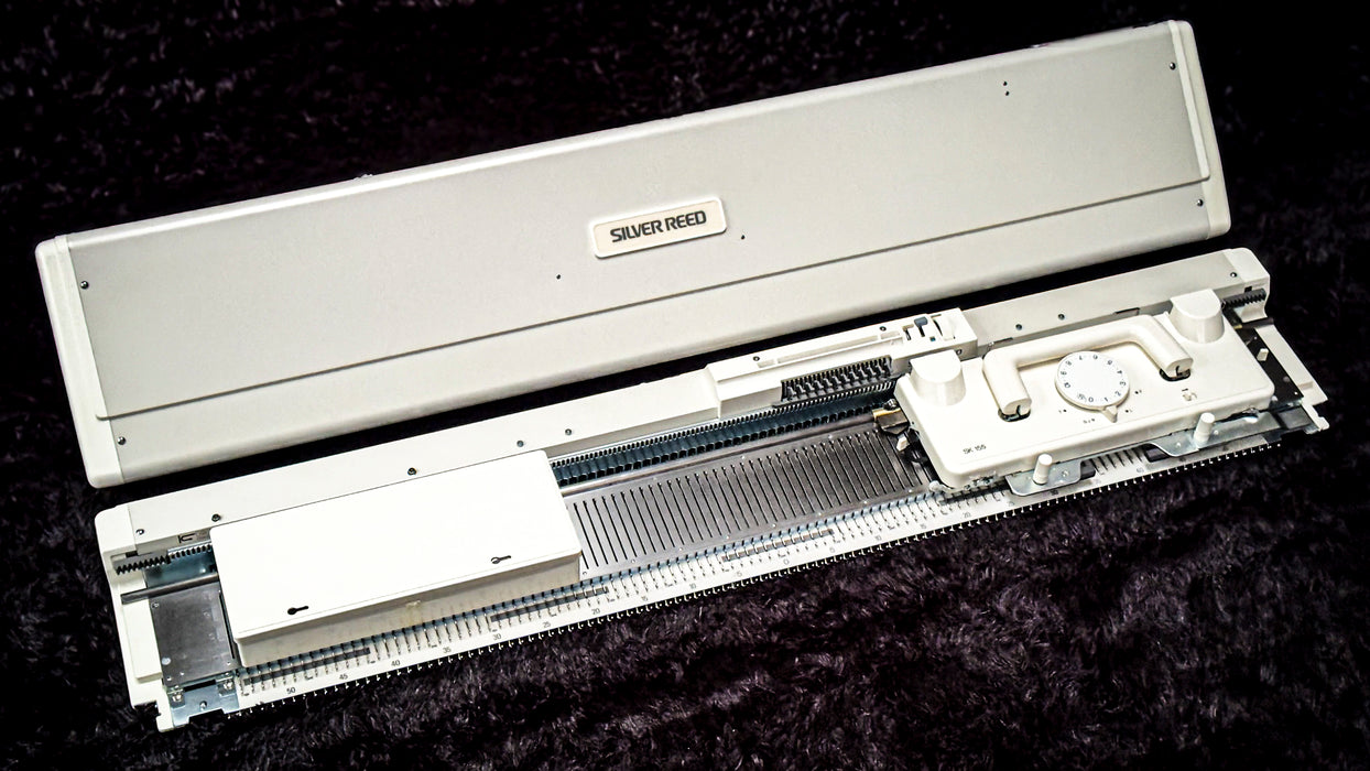 Silver Reed SK155 Chunky Punchcard Knitting Machine 9mm (Reconditioned)
