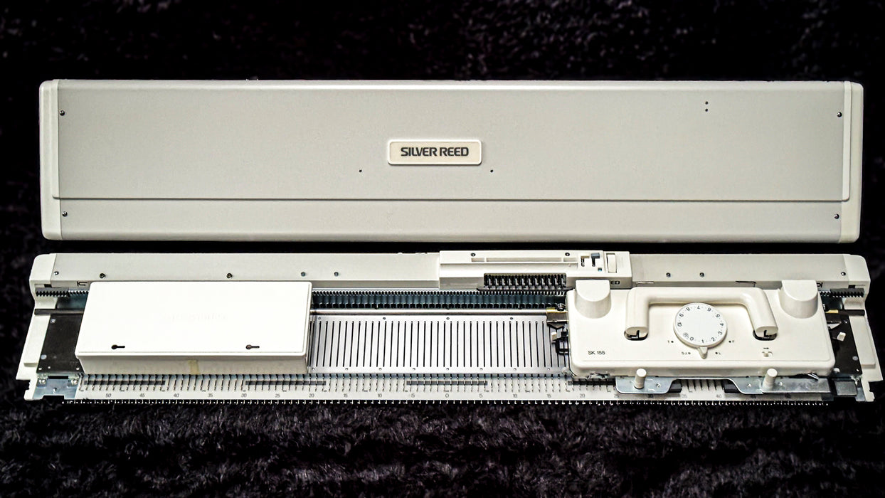 Silver Reed SK155 Chunky Punchcard Knitting Machine 9mm (Reconditioned)